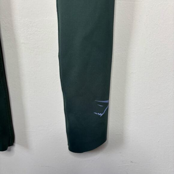 Gymshark olive green mesh pockets workout leggings women's size XS - Picture 3 of 5